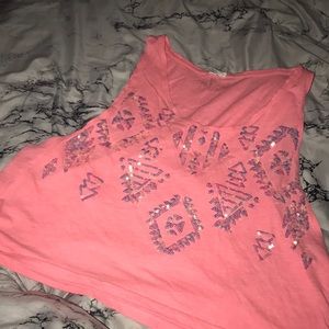 Pink crop top